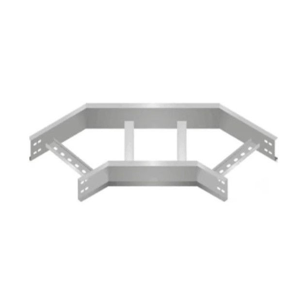 Curva 90G Horizontal Galvanizada Eletrolítica para Leito 500x100 mm com Aba Externa Chapa 18/18