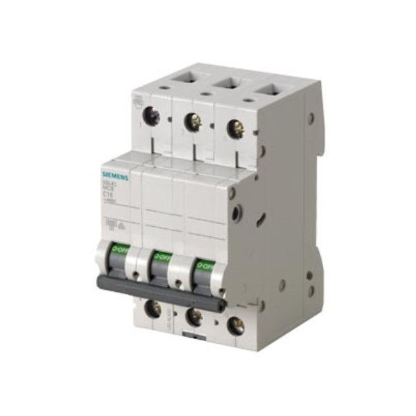 Disjuntor Termomagnético Fixo Tripolar 5SL6 C 2A 10 KA/6 KA 220/380VCA DIN