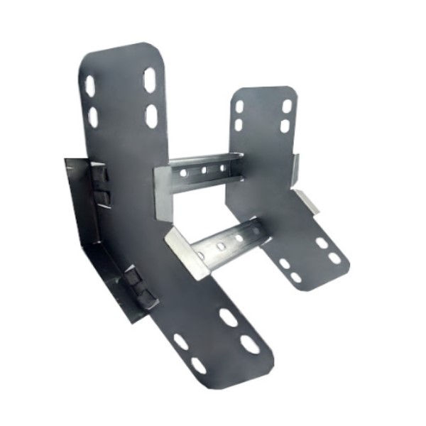 Curva 45G Vertical Galvanizada Eletrolítica Interna para Leito 100x100x19 mm Chapa 18