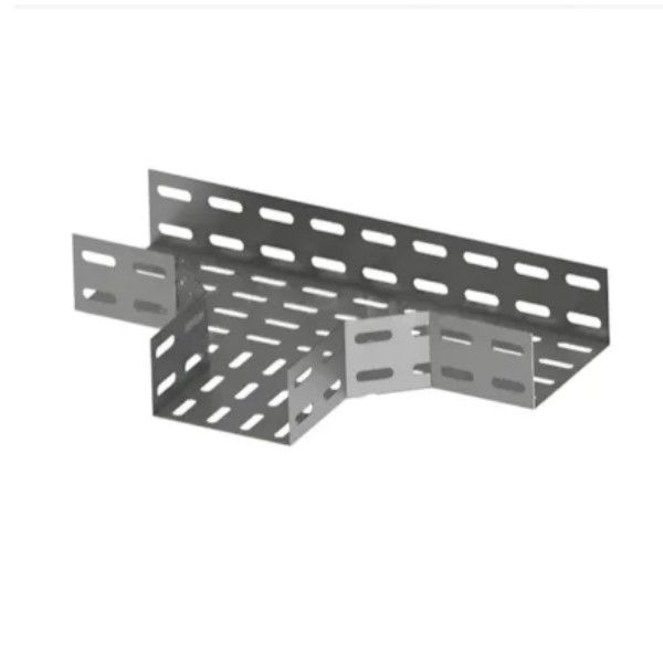 Te Perfurado Horizontal 90G Galvanizado a Fogo para Eletrocalha 150x50 mm