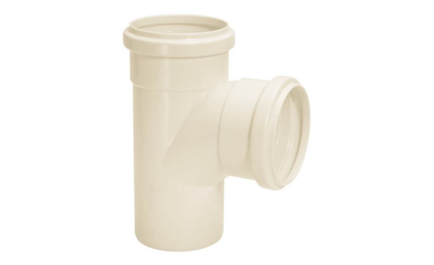 Te PVC 50 mm Classe 8 Branco Esgoto