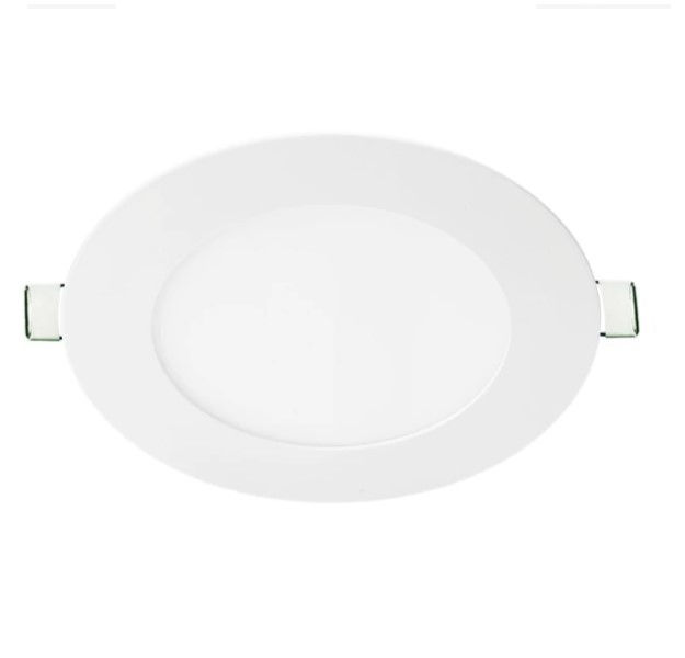 Painel Led Embutir 6W SLIM Downlight Redondo 120x120x20 mm 420 lm 6500K Bivolt 20.000H