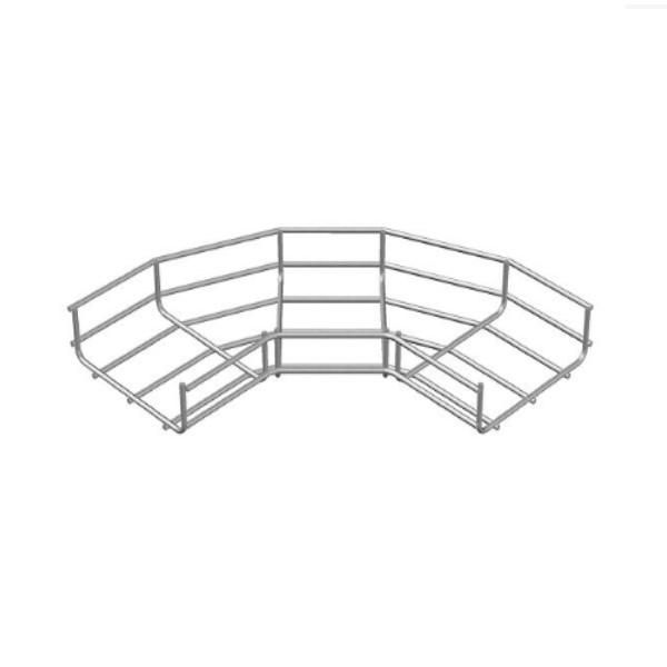 Curva 90G Horizontal Galvanizada Eletrolítica para Leito Aramado 50x50 mm 1/4