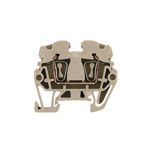 Conector Passagem SAK Poliamida Zdua . 2,50 mm² . Bege Conexão para Grampo