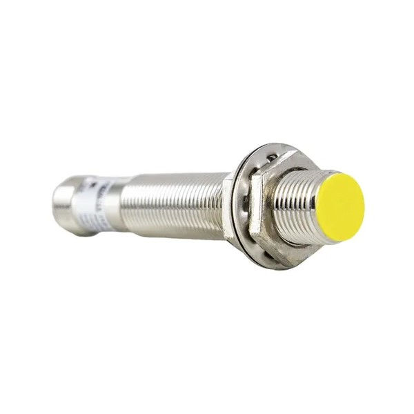 Sensor Indutivo Faceado Cilíndrico M12 NPN 10-36VCC 1NA+1NF Alcance 2 mm com Conector M12 4 Pinos IP67 com LED