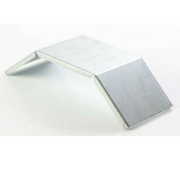 Tampa Curva Vertical Externa 90G Encaixe para Eletrocalha Galvanizada a Fogo 100x100 mm Chapa 16