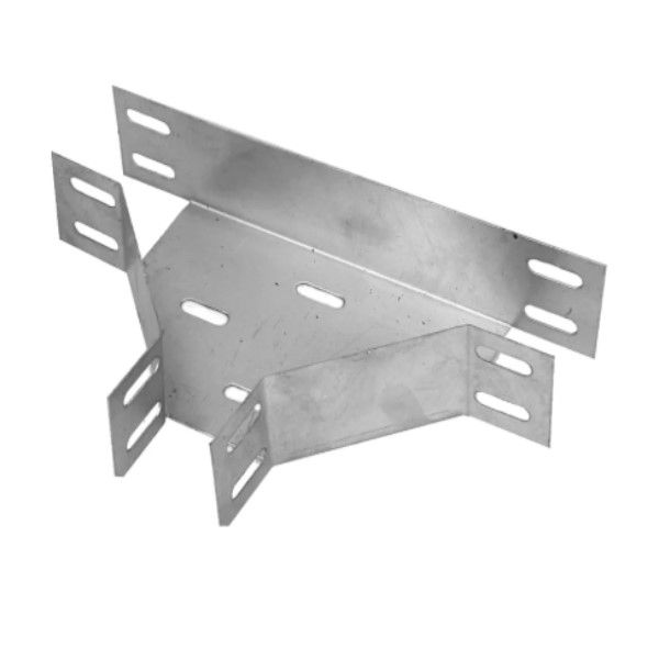 Te Liso Horizontal 90G Galvanizado a Fogo para Eletrocalha 100x100 mm Chapa 16