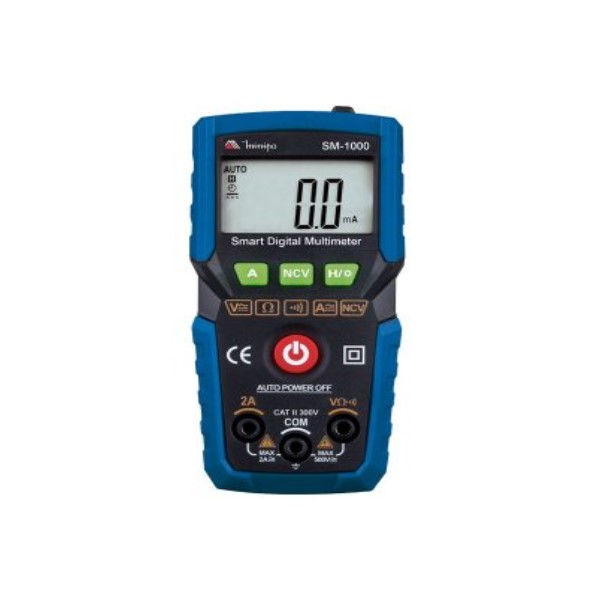 Multímetro Digital Multímetro Digital Portátil Smart 10A Categoria II 300V 115x55x35 mm