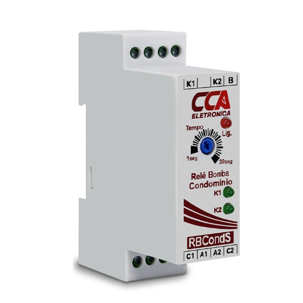 Relé Controlador Relé Controlador Bomba Condominio 6A 220VCA 2NA para Acionamneto Alternado IP20