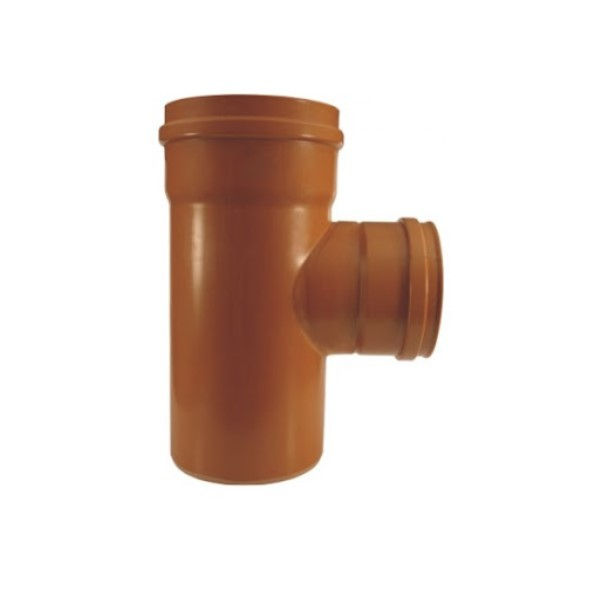 Te PVC Redução BBP 250x100 mm Coletor Laranja