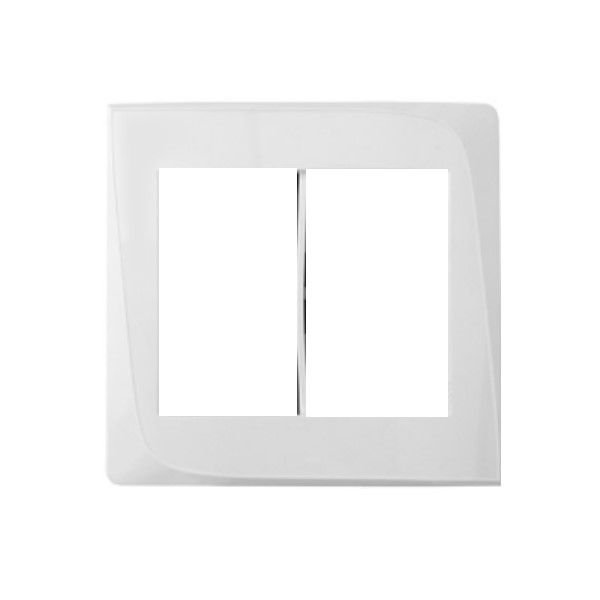 Placa PVC para 6 Módulos 4x4 Branca Clássica sem Suporte