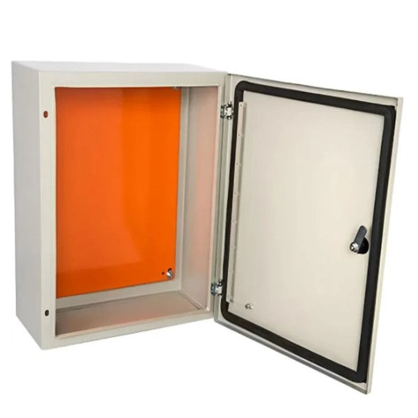 Quadro de Comando Metálico 200x200x120 mm sem Flange Bege IP44