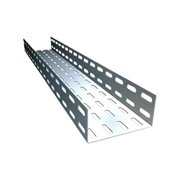 Eletrocalha Perfurada Galvanizada Eletrolítica 150x50x3000 mm sem Tampa sem Virola Chapa 16