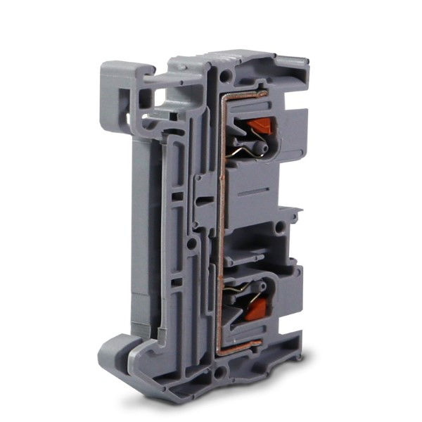 Borne Mola 24VCA/CC ST2-4 para Cabo-Cabo 4,00 mm² 32A-800V Cinza