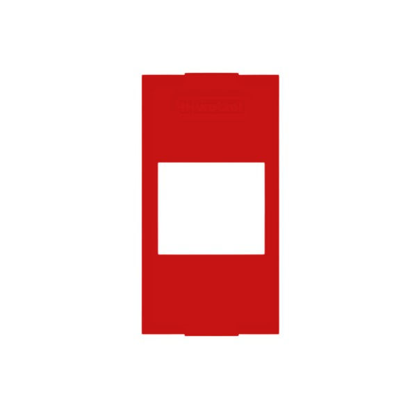 Tampa PVC para 2 Teclas para Condulete Vermelha 1/2"-3/4" Fixação com Pressão