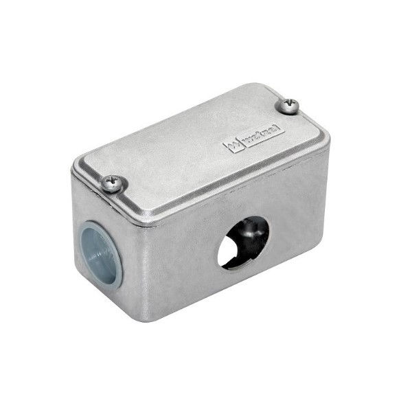 Condulete Alumínio Múltiplo LPW 4" com Rosca BSP com Tampa Cega e 2 Tampões sem Vedação Cinza