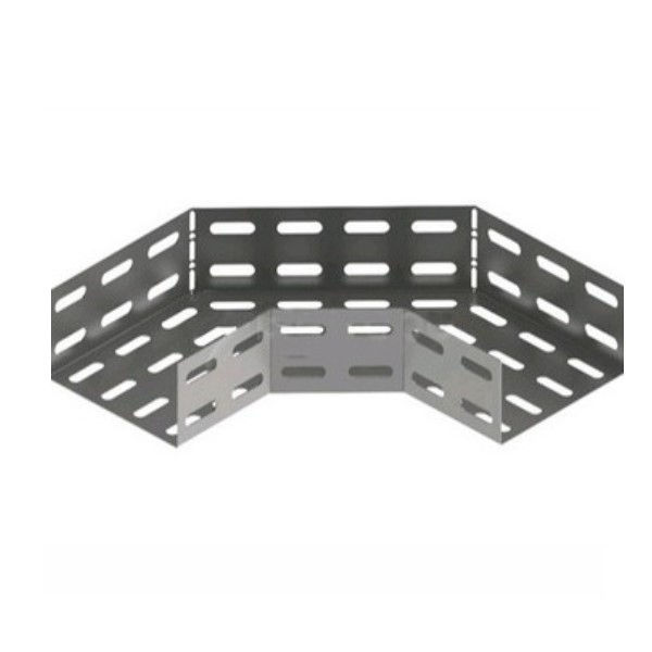 Curva 90G Horizontal Perfurada Galvanizada Eletrolítica para Eletrocalha 300x100 mm Chapa 18