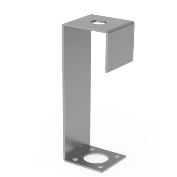 Suporte Gancho Longo Galvanizado Eletrolítico 3/4" para Fixação Luminária