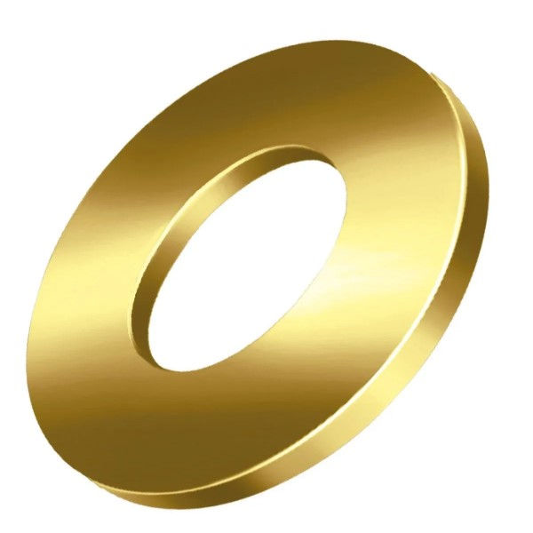 Arruela Redonda Lisa Bicromatizada M4