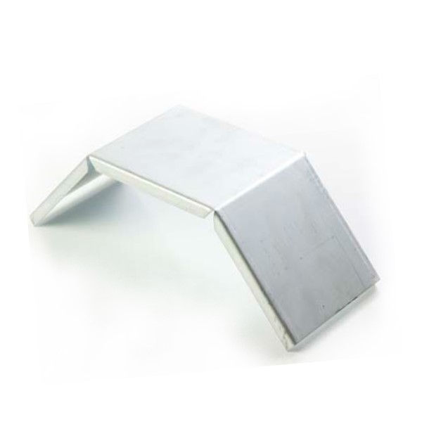 Tampa Curva Vertical Externa 90G Encaixe para Eletrocalha INOX 75x50 mm