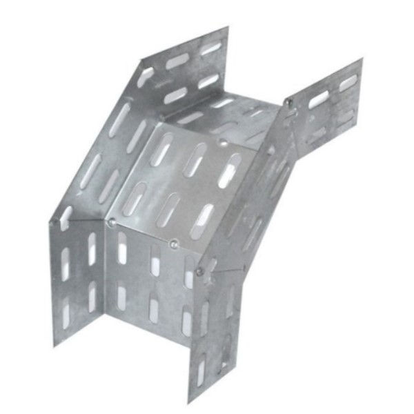 Curva 90G Vertical Perfurada INOX Externa para Eletrocalha 75x50 mm