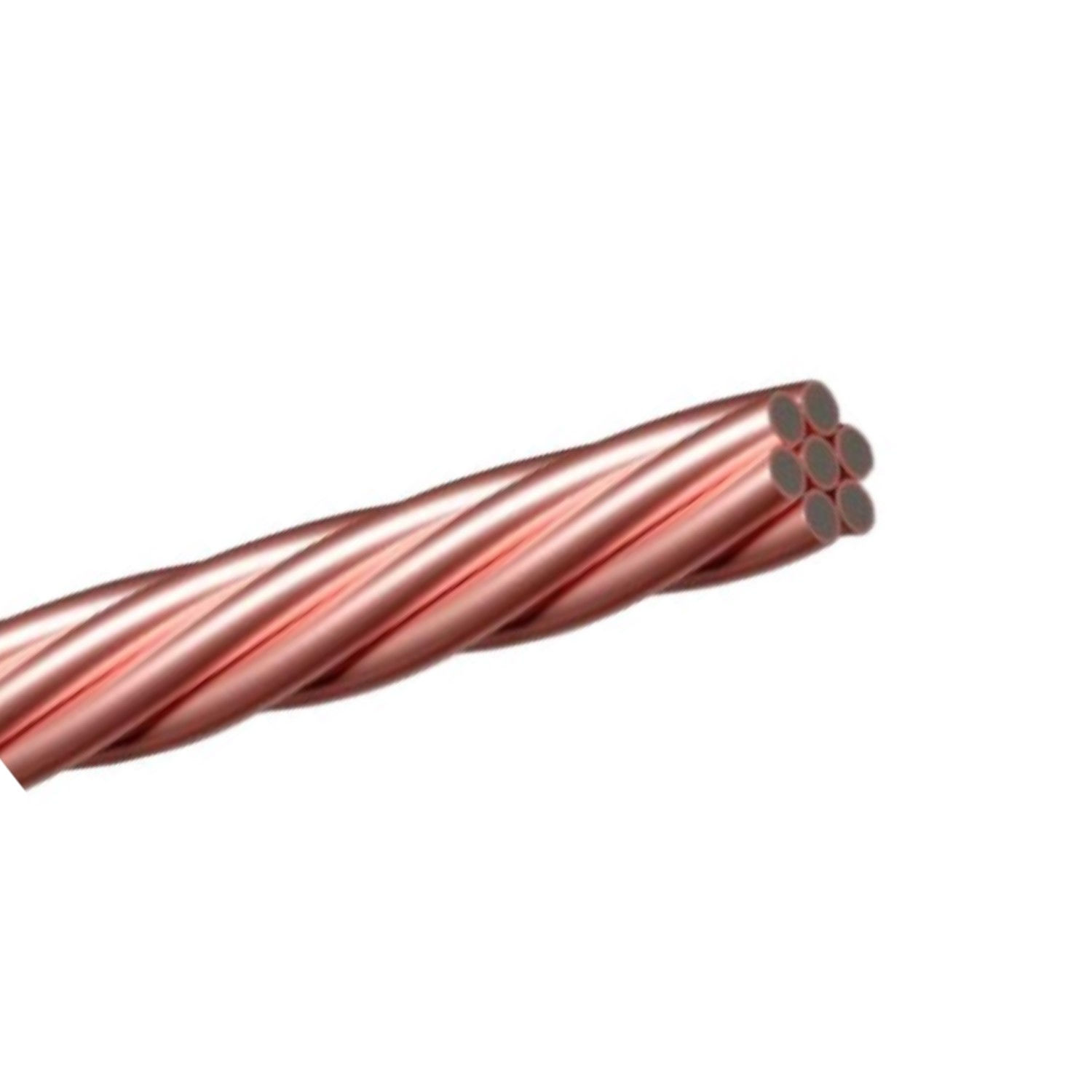 Cabo aço Cabo Aço Cobreado 7 Fios 1x35,00 mm² NBR 8120-8121 21% Iacs (0,278 Kg/m)