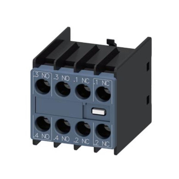 Bloco Contato Frontal 2NA+2NF S00-S0 3RT2-3RH2 Conexão Parafuso DIN EN 50005 Elemento