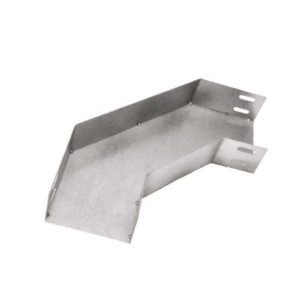 Curva 90G Horizontal Lisa Galvanizada Eletrolítica para Eletrocalha 400x50 mm