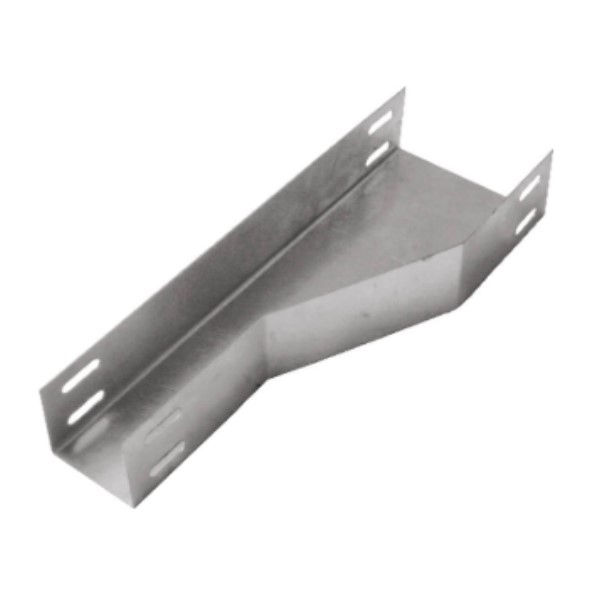 Redução Redução a Direita para Eletrocalha Lisa Galvanizada Eletrolítica 400x50-100x50 mm