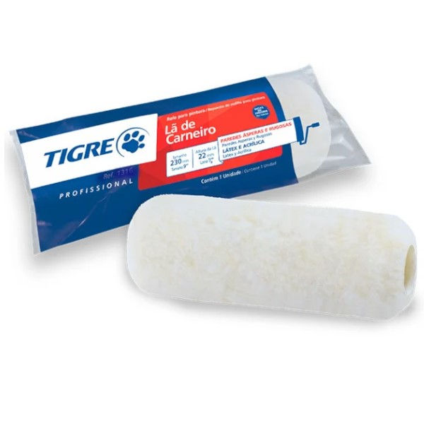 Rolo Para Pintura LA de Carneiro 230 mm sem Cabo