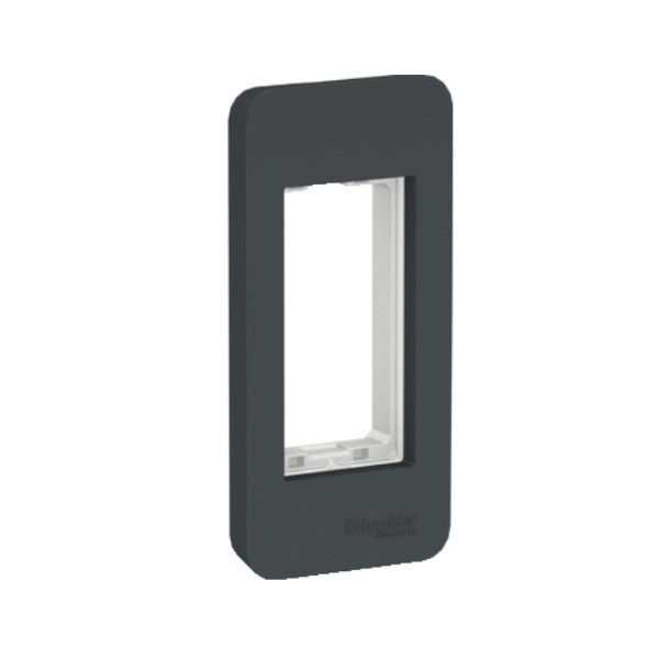 Placa PVC para 1 Módulo para Móveis Grafite Orion com Suporte