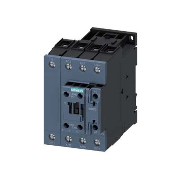 Contator Principal Tetrapolar 60A S2 1NA+1NF 24VCC 50/60 Hz 3RT2336 Conexão Parafuso
