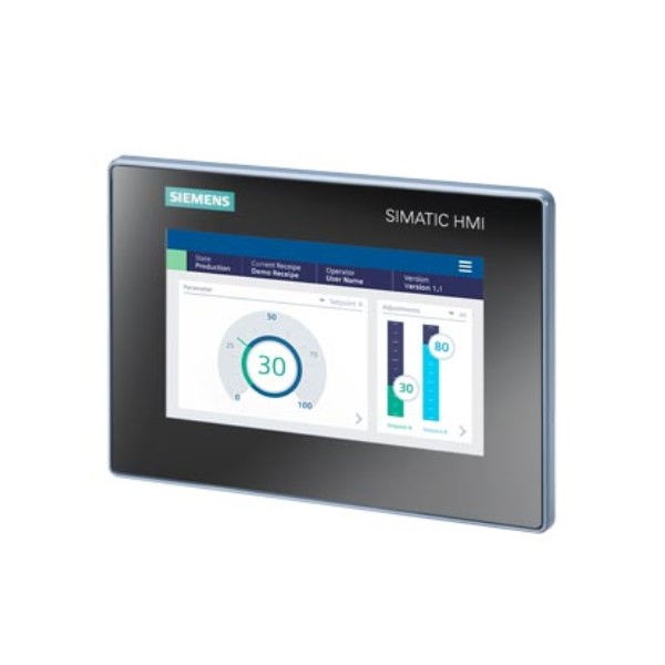 Painel Operação IHM Touch Simatic HMI MTP700 Display 7" 24VCC ETHERNET Industrial Colorido PROFINET