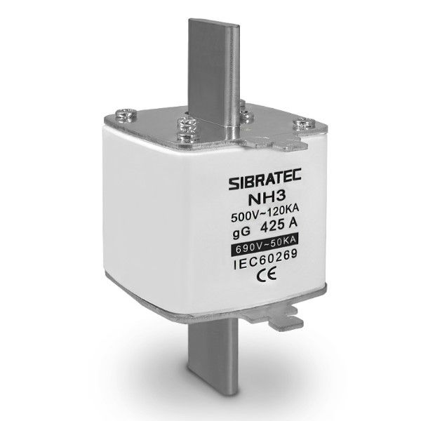 Fusível Fusível NH Porcelana Retardado Tamanho 3 425A 500VCA