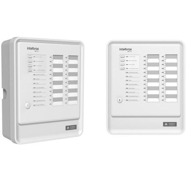 Central Alarme Incêndio Bivolt com LED Até 240 Dispositivos 12 Setores com Bateria 24VCC Convencional