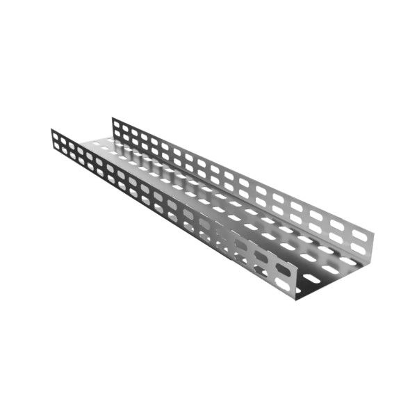 Eletrocalha Perfurada Galvanizada Eletrolítica 75x50x3000 mm sem Tampa sem Virola Chapa 20