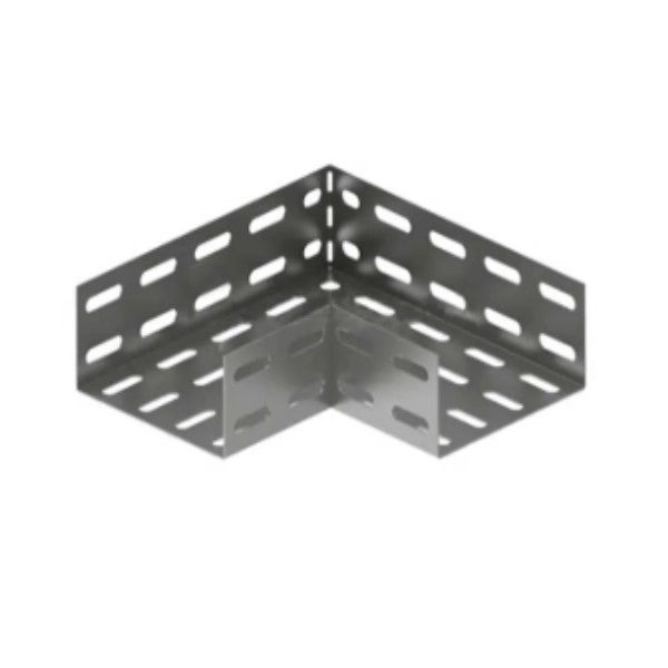 Cotovelo 90G Reto Perfurado Galvanizado Eletrolítico para Eletrocalha 200x100 mm