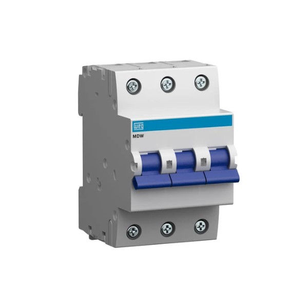 Disjuntor Termomagnético Fixo Tripolar Mdws C 25A 10 KA/6 KA 220/380VCA DIN