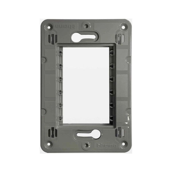 Suporte 3 Módulos para Placa PVC 4x2 Cinza Matix GO