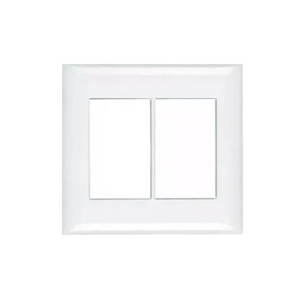 Placa PVC para 3 Módulos + 3 4x4 Branca Matix GO