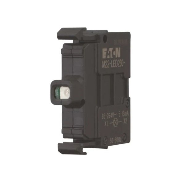 Bloco Contato Com Lâmpada LED Elemento M22 1NF Vermelho IP66