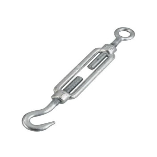 Esticador Galvanizado Eletrolítico para Cabo de Aço Gancho/Olhal 3/8" 170 kgF