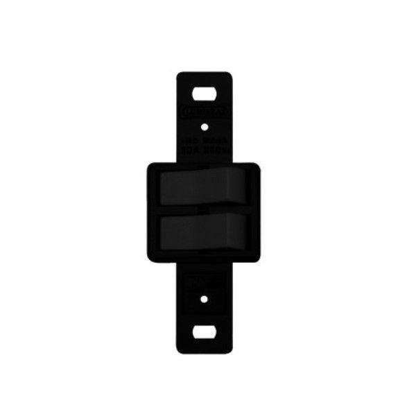 Interruptor Embutir 2 Teclas Paralelas Horizontal 10A/250VCA Preto Light sem Placa