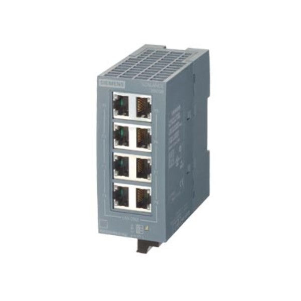 Módulo Expansão Módulo Expansão Scalance XB008 ETHERNET Industrial 8 Portas RJ45 10/100Mbps Alimentação 24VCC para Trilho DIN