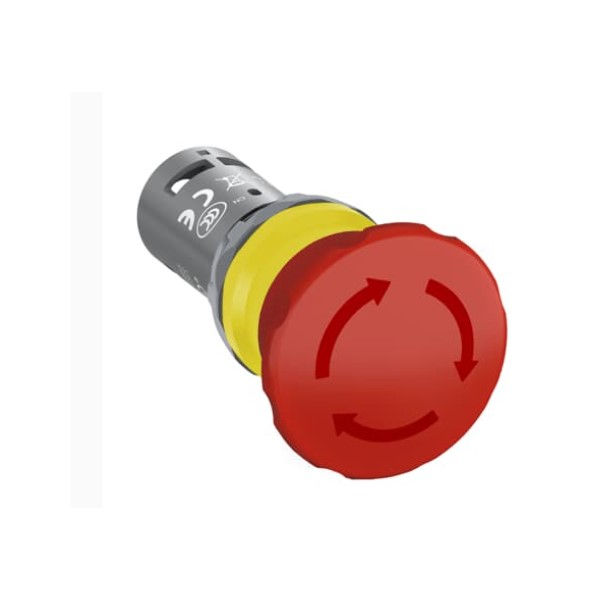 Botão Botão Emergência PVC Cogumelo 40,00 mm Vermelho com Elemento 2NF