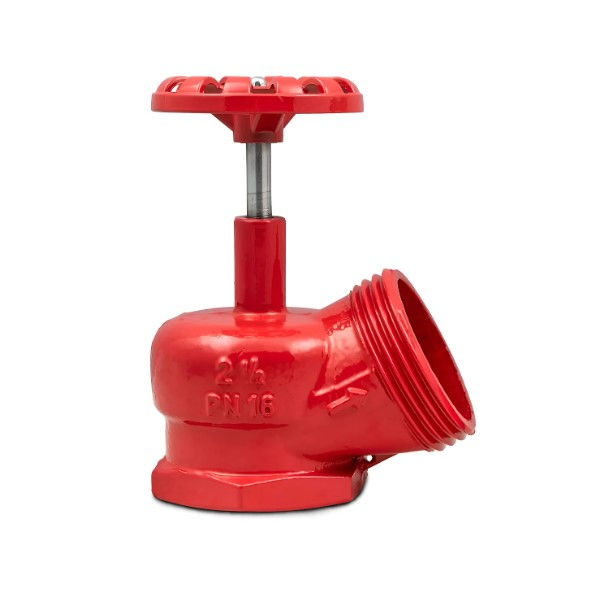 Registro Globo Angular 45G 2.1/2" para Hidrante PN16