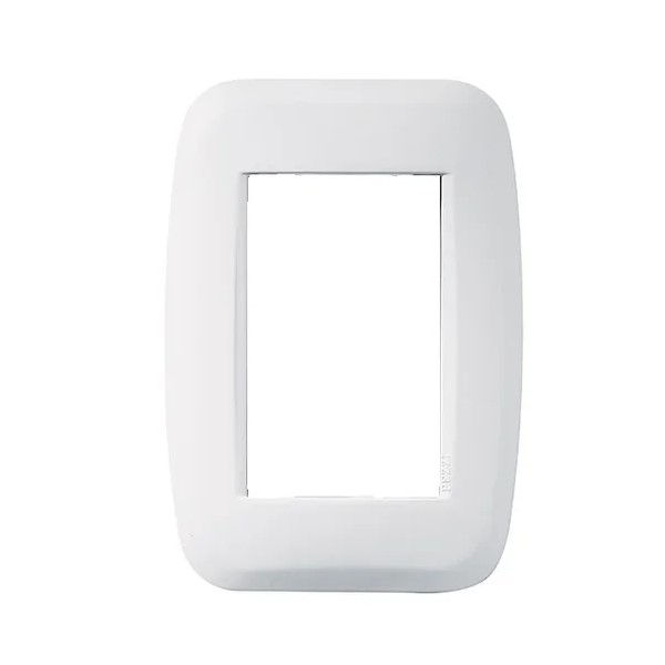 Placa PVC para 3 Módulos 4x2 Preta Clássica sem Suporte