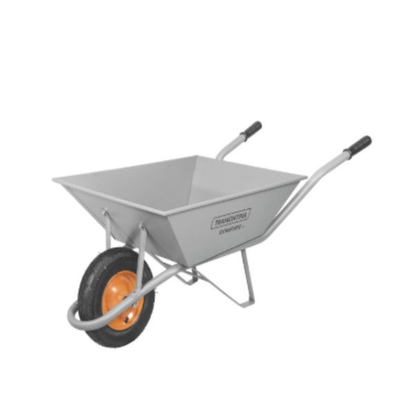 Carrinho DE Mão Cacamba Reforçada Aço Carbono 65 L 1436x536x622 mm Rodas com Câmara 3.5/8"