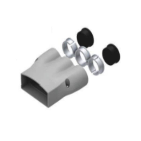 Adaptador Alumínio para Eletroduto 2"X3/4" para Canaleta 25 mm Bege Standard