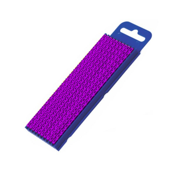 Marcador Identificador Anilha PVC Número 7 para Cabos 4,00-16,00 mm² Roxo MHG4/9